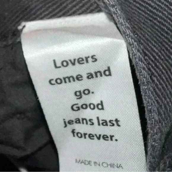 Black distressed button fly size 28 high rise straight jeans - Picture 9 of 13